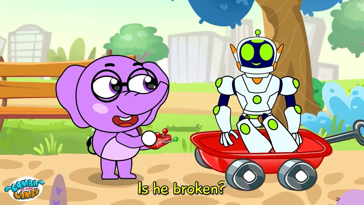 Baby VS Crazy Robot | Crazy Ice Cream Robot 🤖 | Lamba Lamby Kids Songs
