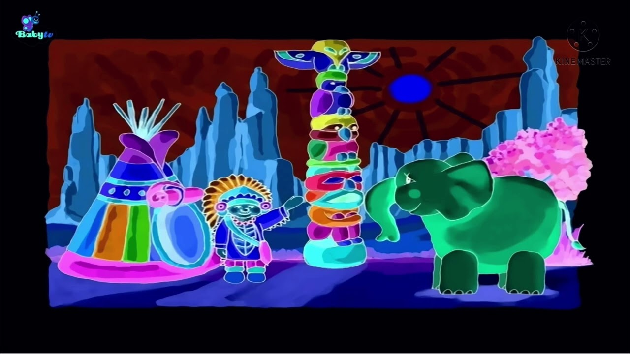 Babytv art pink elephant in g major