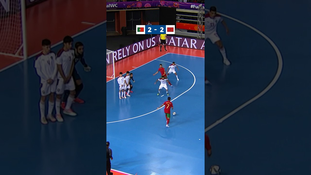 Back and forth action! Portugal vs Morocco