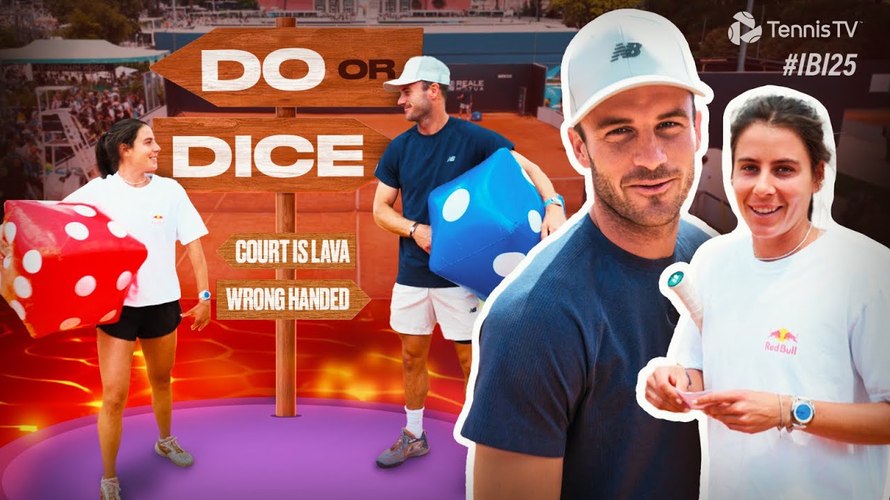 Backcourt Is Lava, Forehands Only: Navarro & Paul Play 'Do or Dice' Rome Edition! 🎲