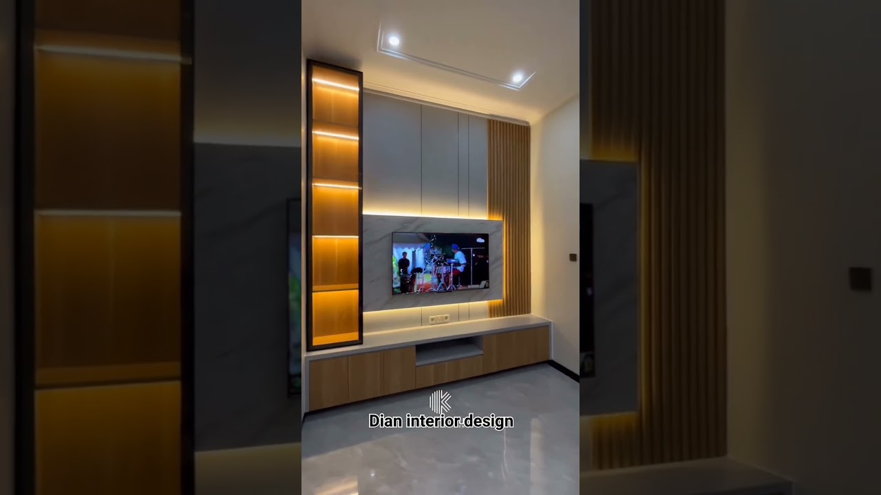 BACKDROP dan rak tv modern style 🤩#interiordesign#backdrop#ytshorts#shorts