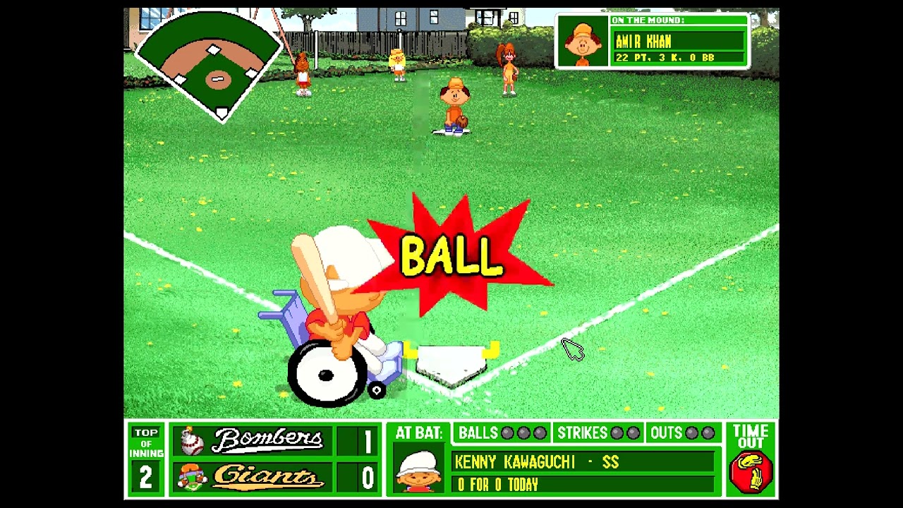 Backyard Baseball 1997 Spectator Match: Family Qualls and Stalls
