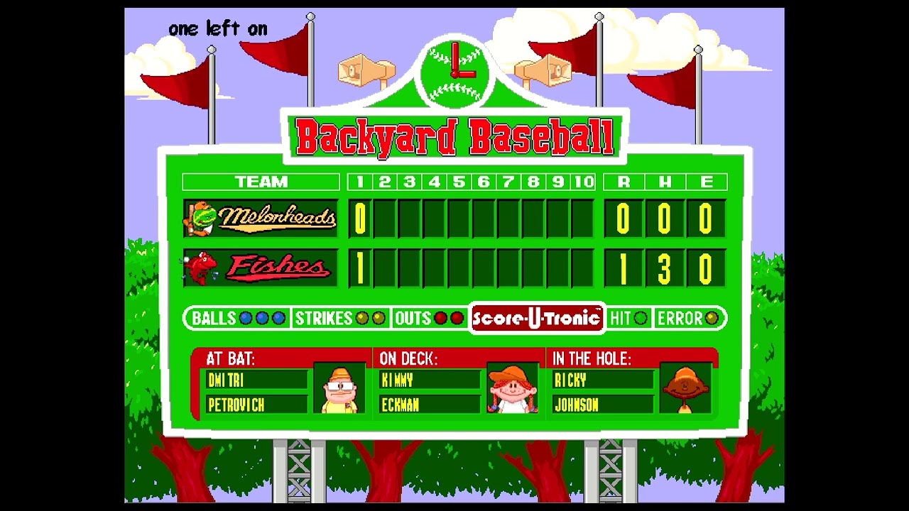 Backyard Baseball 1997 Spectator Match: The Dobbs Royale Clang
