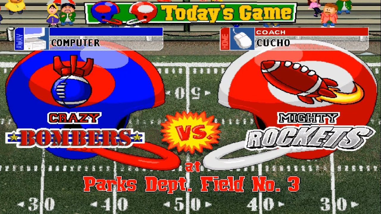 Backyard Football (1999)  | New Season Only Boys| | G9 | BOMBERS @ ROCKETS