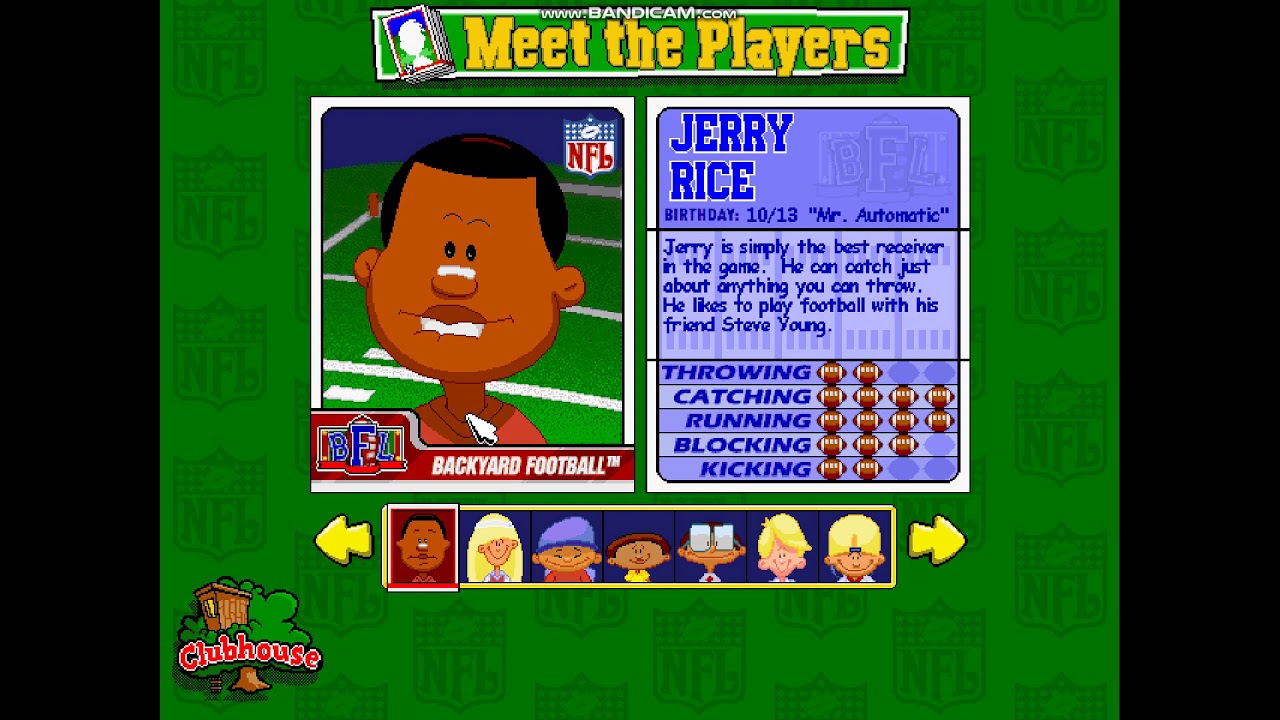 Backyard Football 1999 Meet The Player Part 1