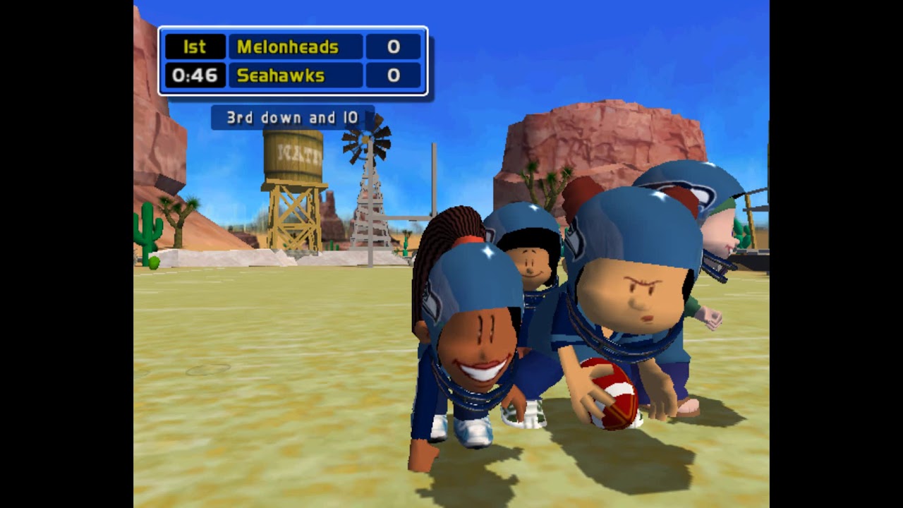 Backyard Football GameCube Gameplay 2 (Single Game)