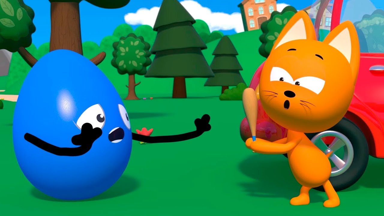 Bad Eggs - New Meow Kitty`s games - Learning Colors Video and Best Nursery Games for Toddlers