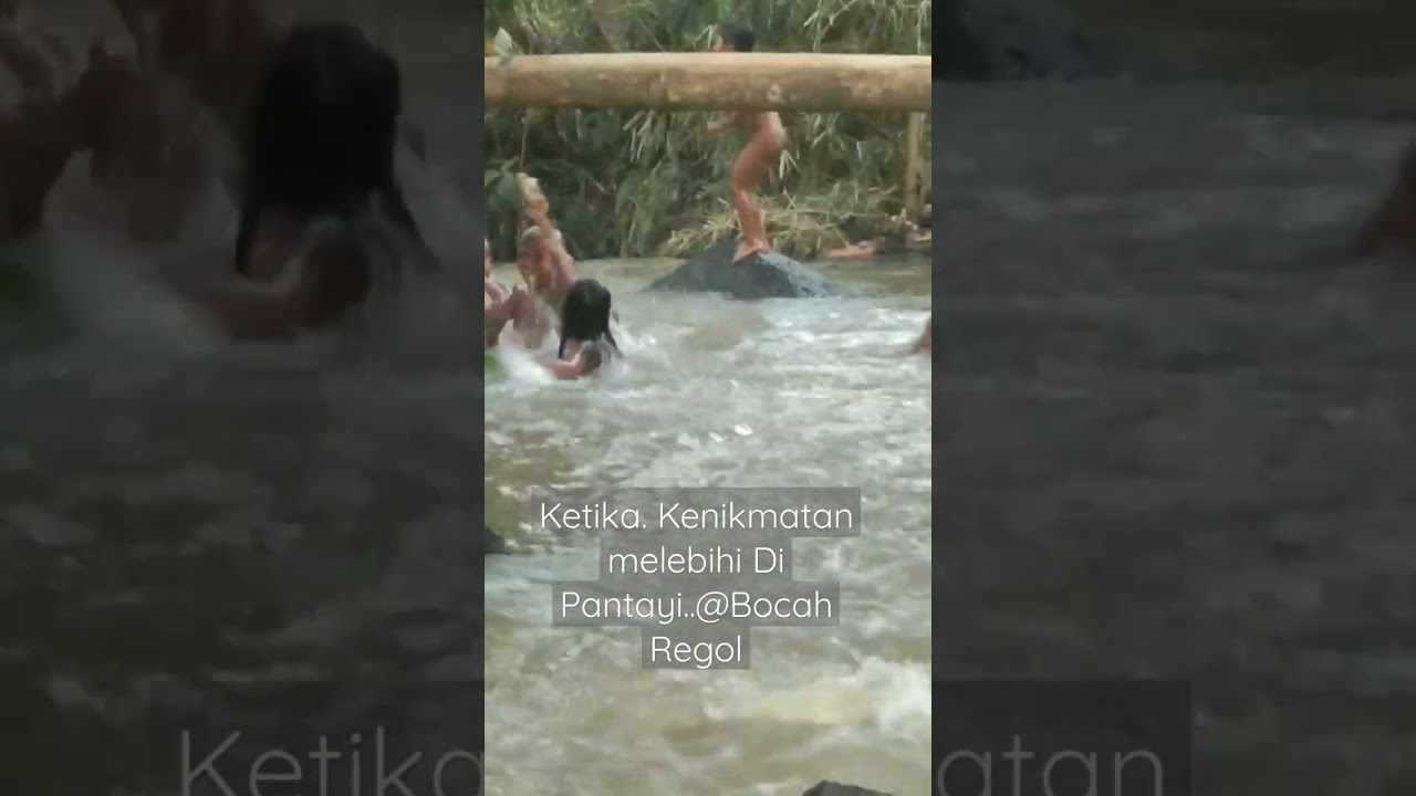Bahagia Itu Gak Harus Mewah.cukup Mandi D Kali@onta pht