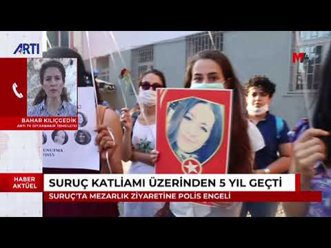 Bahar Kılıçgedik Suruç Katliamı'nın 5.Yılında mezarlık ziyaretine polis engelini anlatıyor