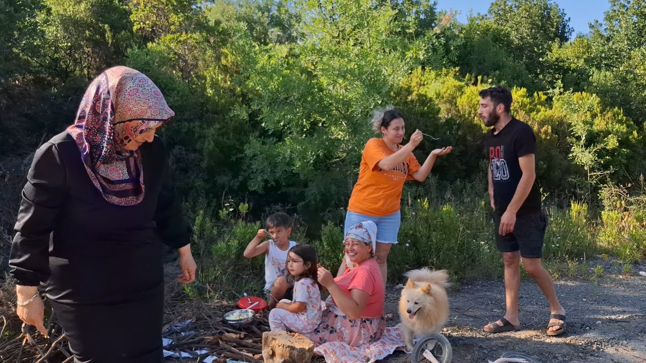 BAHÇEDEN ETLİ PATATES YEMEĞİ ODUN TOPLAMA MISIR ÇORBASI‼️‼️‼️