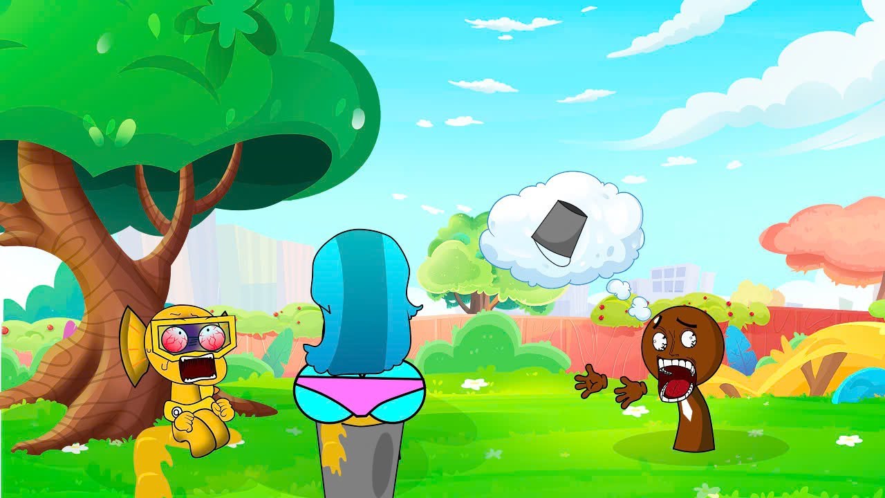 Bailey & Aqua (OC) Have  DIARRHEA and needs to poop - Sprunki Cartoon Collection