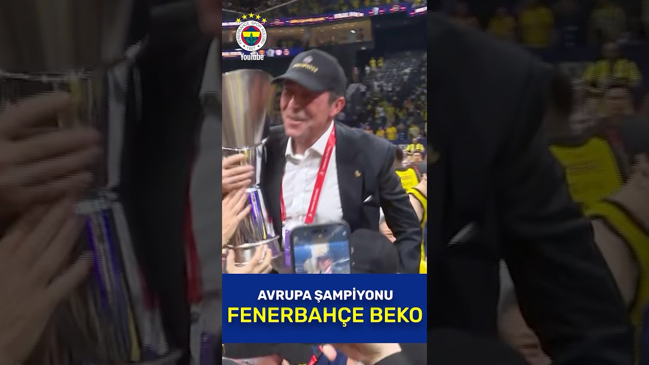 Başkanımız Ali Y. Koç'un Şampiyonluk Kutlaması 🤩🎉Avrupa Şampiyonu Fenerbahçe Beko 🏆