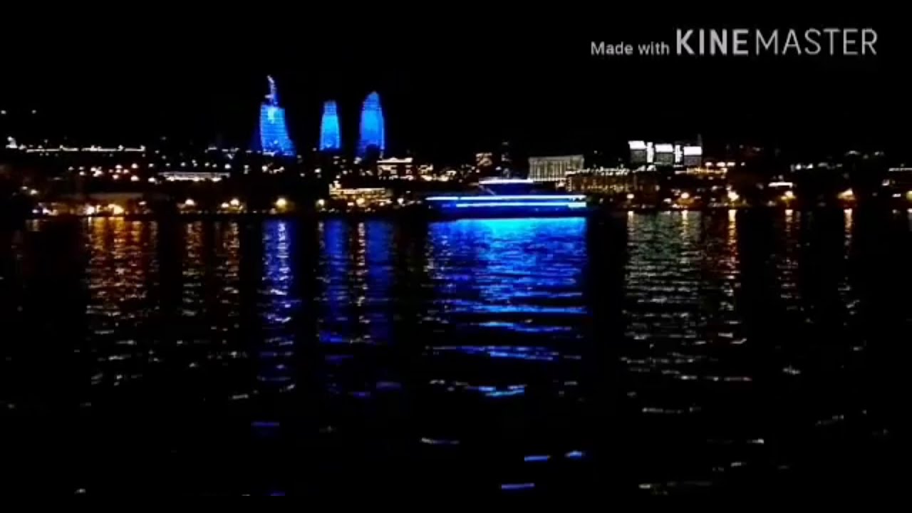 Baki geceleri Xezer denizi | Caspian Sea Baku nights Azerbaijan