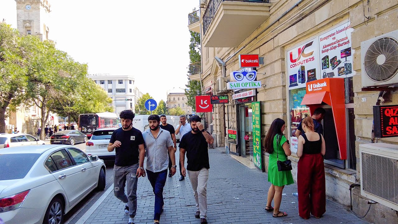 Baku, Azerbaijan Summer 2023 Walking Tour in 4K!