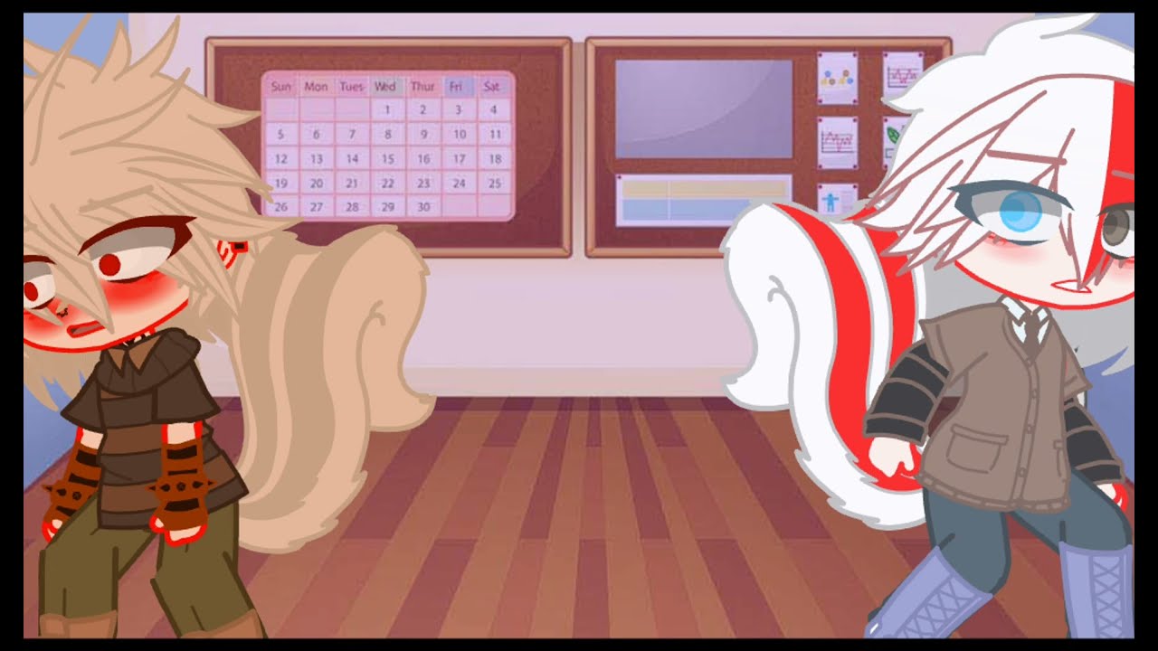 Bakugo and Todoroki fart and shart themselves gacha fart / scat   ( kinda late 5k vid )