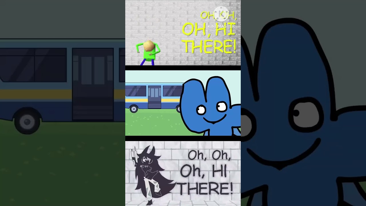 Baldi You're Mine comparison (Baldi, BFDI Four, FPE Miss Circle) #baldisbasics #shorts