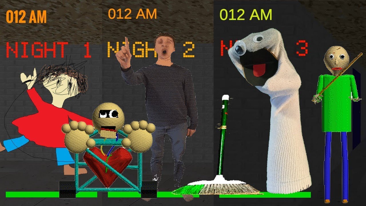 Baldi's Basics in Five Nights Pre-Release (Nights 1-2-3) - Baldi's basics 1.3.2 decompiled mod