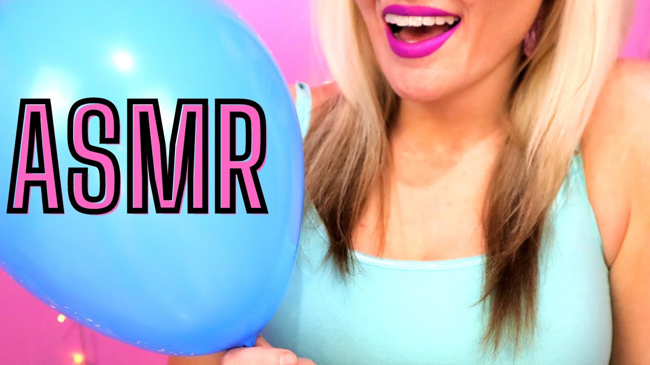 Balloon Blowing and Popping No Talking ASMR