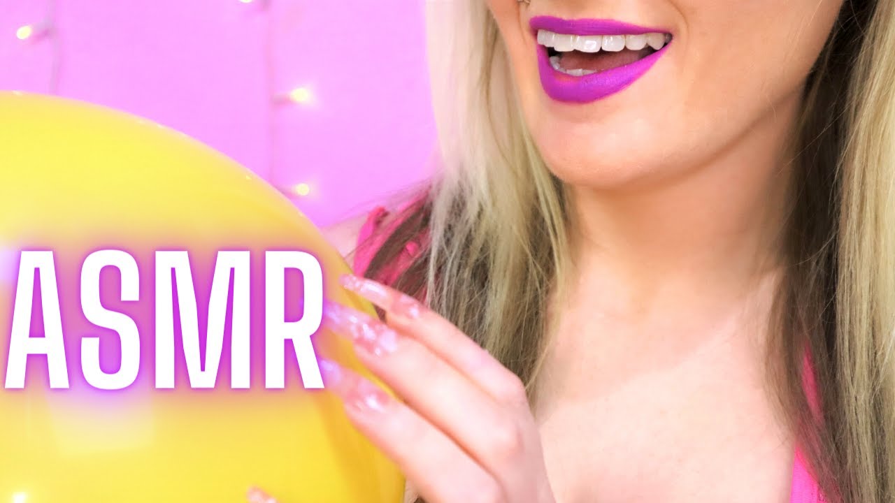 Balloon Popping Blowing Tapping No Talking ASMR