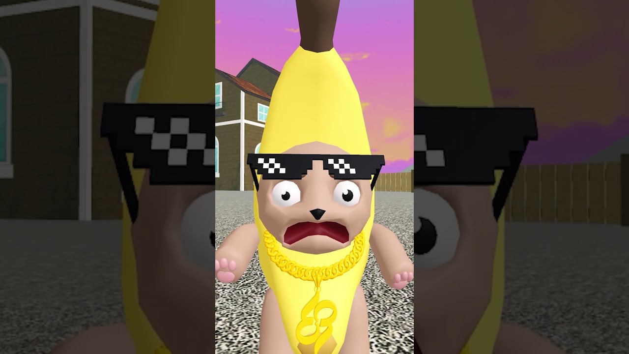 banana cat shows off #shorts #roblox #animation