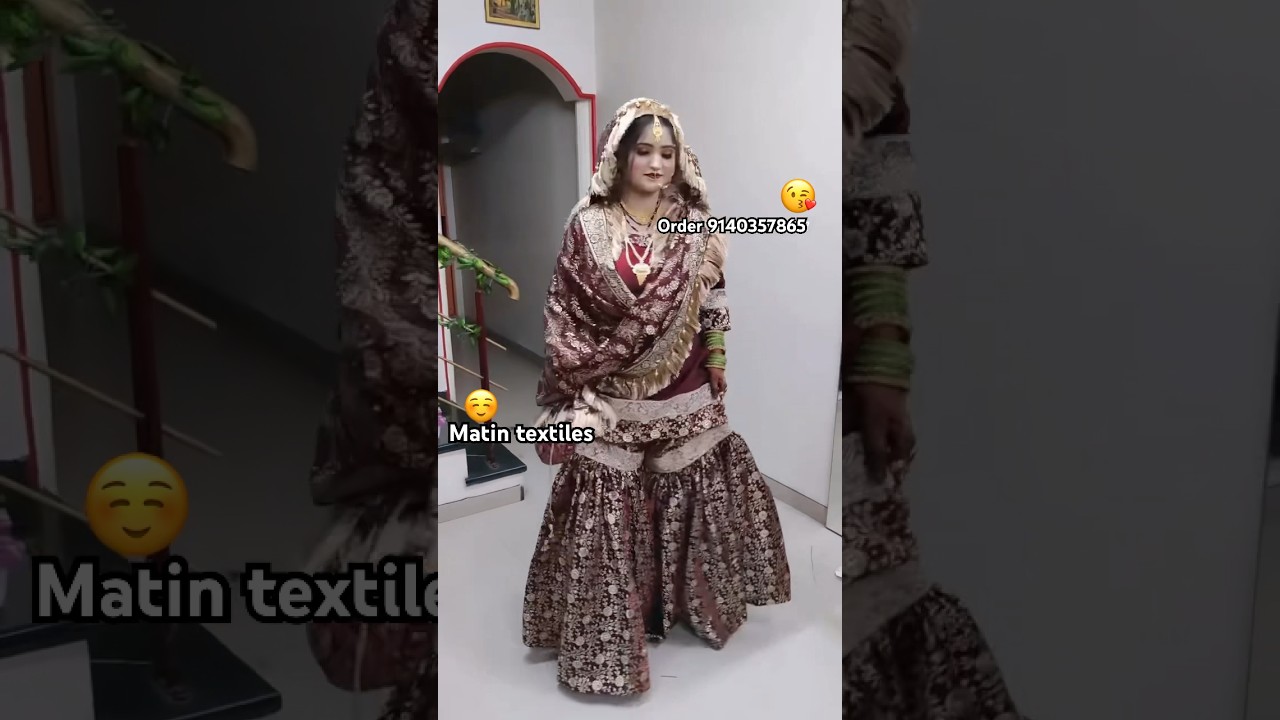 Banarsi bridal kimkhab gharara available order. 9140357865 #banarsigharara #sarara