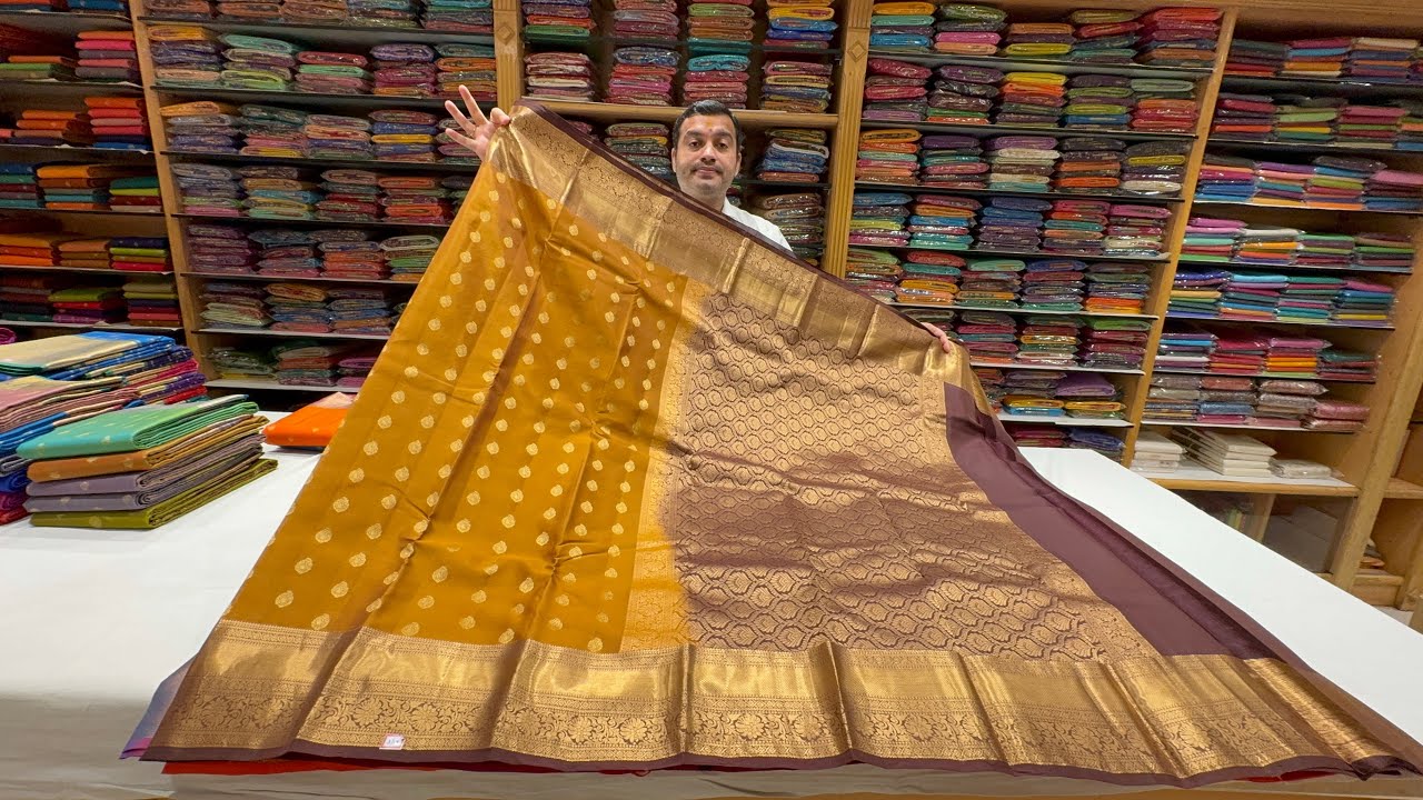 Bangalore Malleshwaram Beautiful Semi Kanjivaram & Pure Kanjivaram Silk Sarees with Free Shipping.