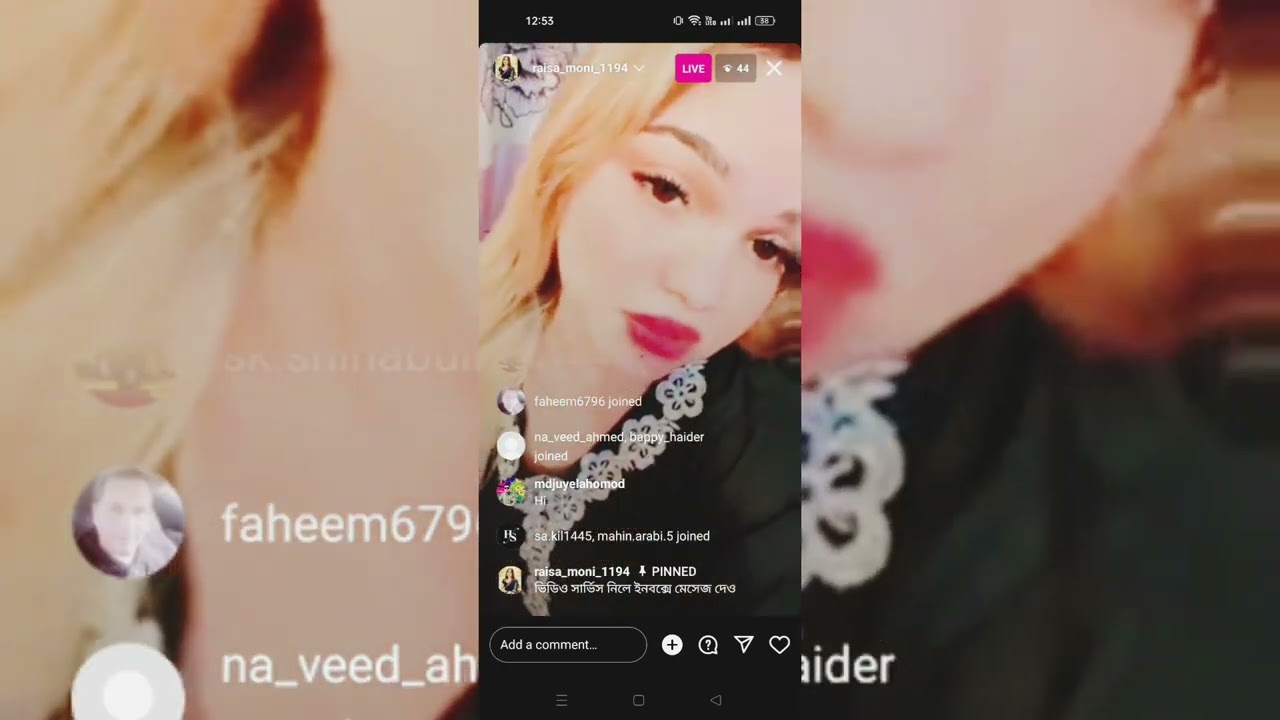 Bangladeshi Raisa Moni Instagram H.ot Live Video.@Support Group