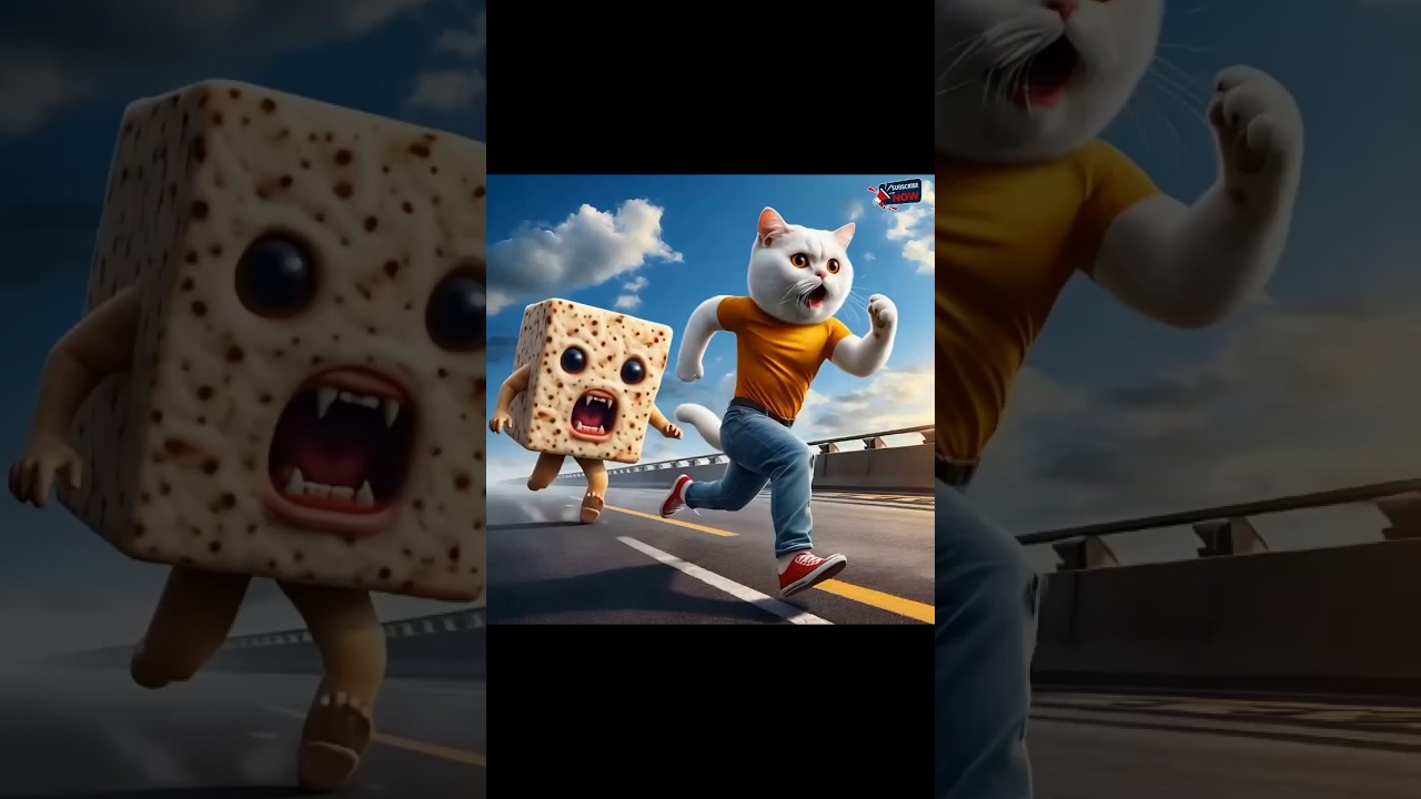 Bapak Dikejar Tempe😂#cartoon #kartunkucinglucu #funny #cat #comedy #kucingkartun