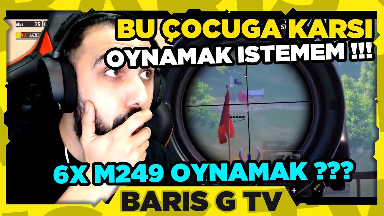 Barış G JAZZED ADLI PUBG MOBİLE YOUTUBERİNİ İZLİYOR (BU ÇOCUĞA KARŞI OYNAMAK İSTEMEM !!!)