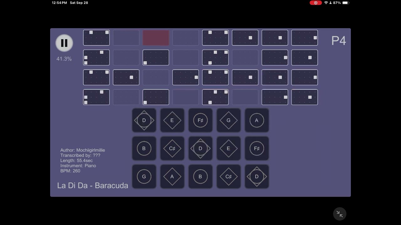 Baracuda - La Di Da(Music sheet tutorial)
