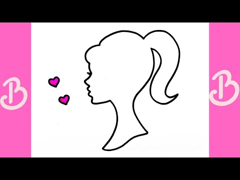 Barbie Resmi Nasıl Çizilir, Kolay Adım Adım Barbie Kızı Çizimi, Kolay Resim Çizimleri