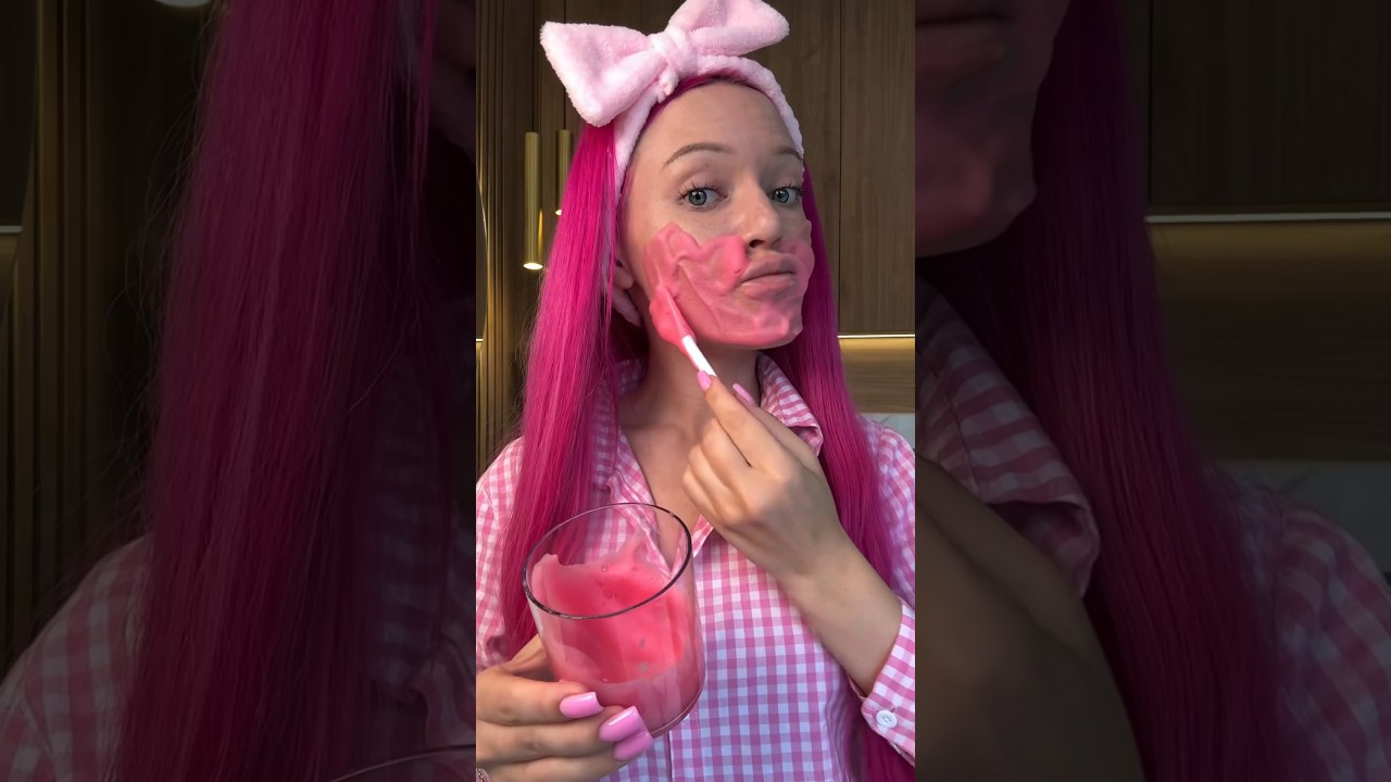 Barbie skincare routine part-2😮‍💨 #skincare #spa #beauty #barbie #shorts
