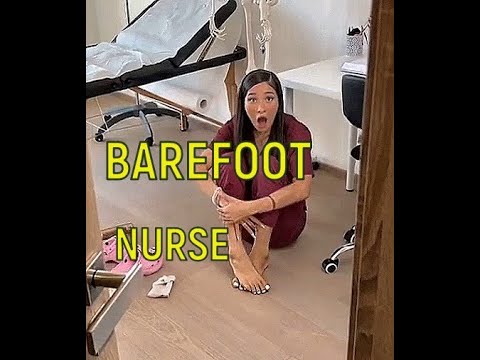BAREFOOT NURSE IN THE HOSPITAL ! #barefoot #barefootlife #barefootwalking #nurses #doctors