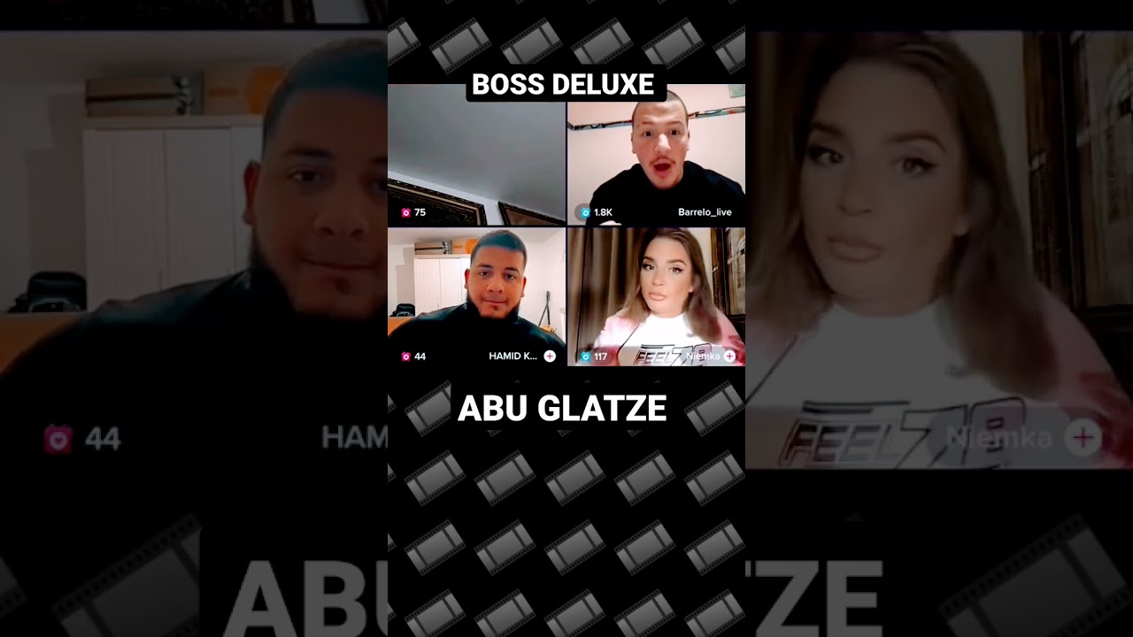 BARELLO LIVE NIEMKA LACHT HAMZA GLATZE #shorts