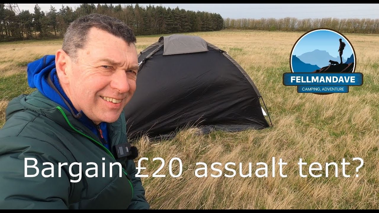 Bargain single skin £20 tent? Argos Pro Action. Pt 1, Wind test.