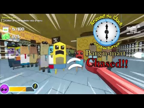 Barg'N-Mart chase (Around the clock at bikini bottom)Gameplay