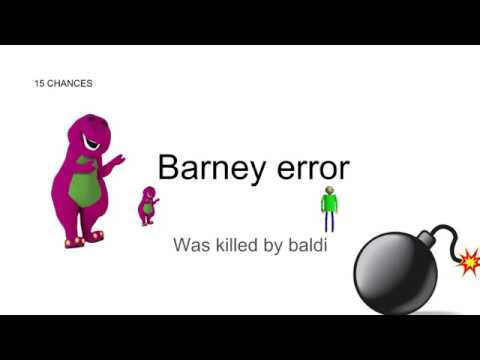 Barney error 21.75