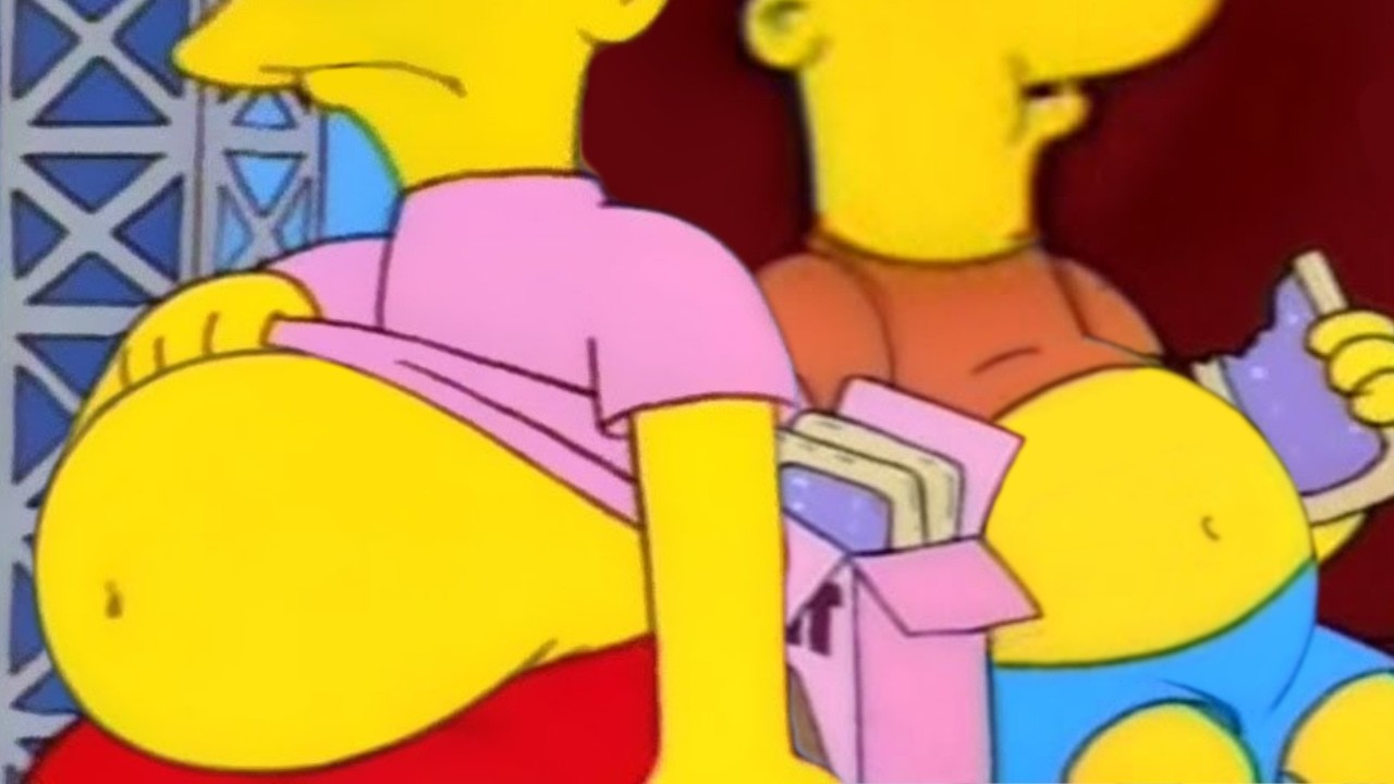 Bart + Milhouse are GETTING FAT! 🍔