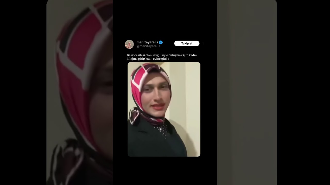 Baskicı ailesi olan sevgilisiyle buluşmak için kadın kılığına girip kızın evine gitti :