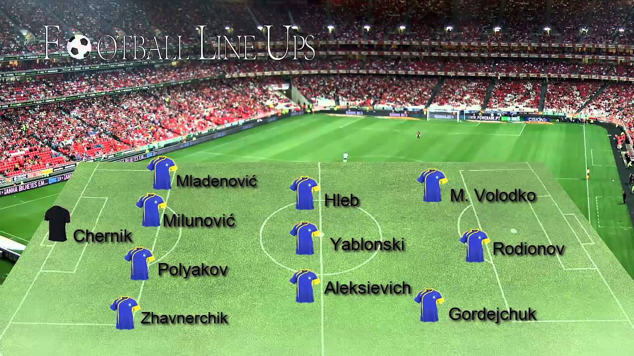 Bate Borisov 1-0 Partizan (Bate Borisov Lineup) Champions League 2015/2016