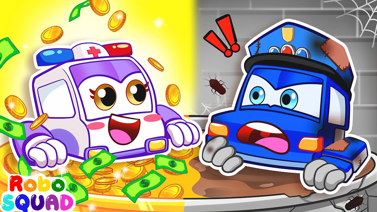 Bath Song 💰💸 Sick Song | Nursery Rhymes | RoboSquad Kids Songs