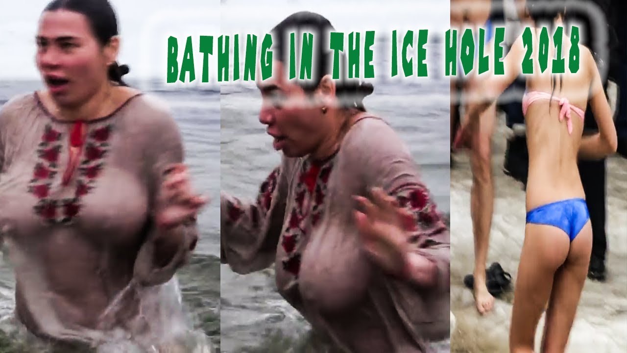 Bathing in the ice hole 2018   Girls compilation 01     YouTube
