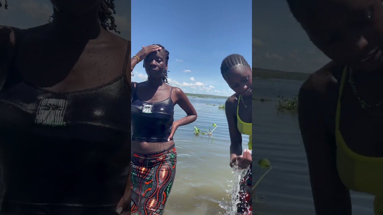 Bathing in the River  #lifestyle #villagelife #world #africa #uganda