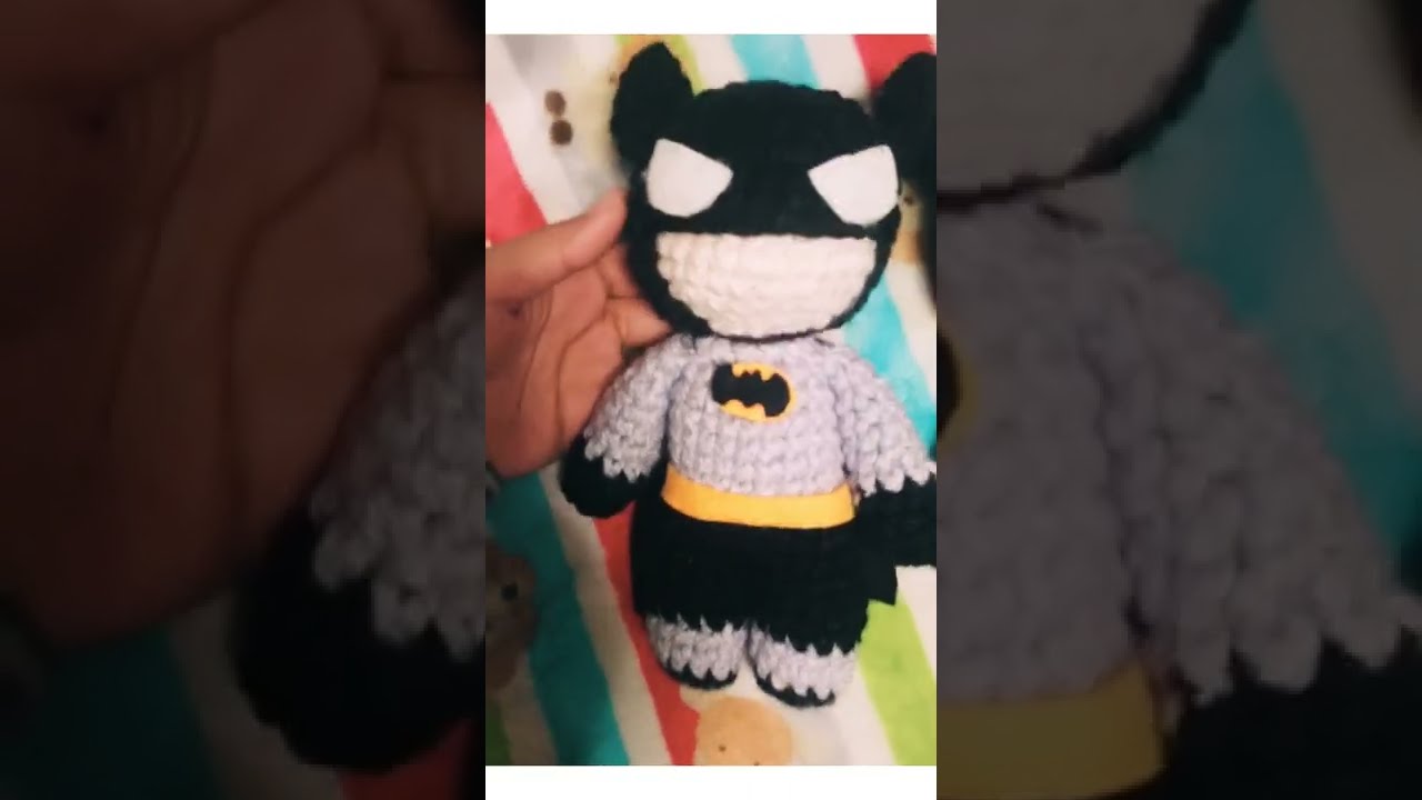 Batman Amigurumi (20 cm) Artículo Mercado Libre y Mercado Shops (link en descripción) 🇲🇽