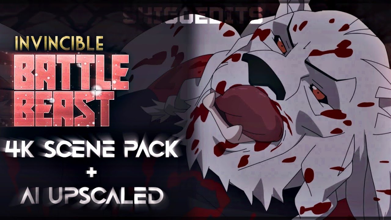 Battle Beast 4K Scenes Pack | AI Upscaled | Invincible