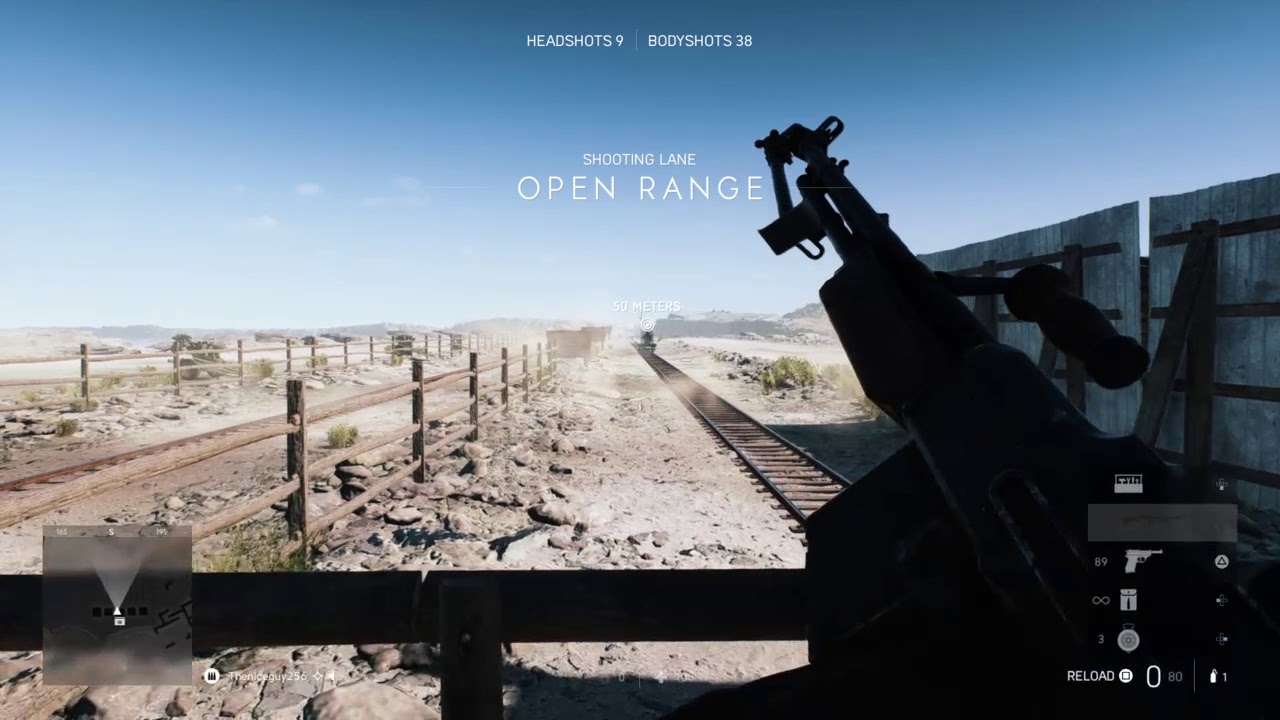 Battlefield V new LMGs in firing range