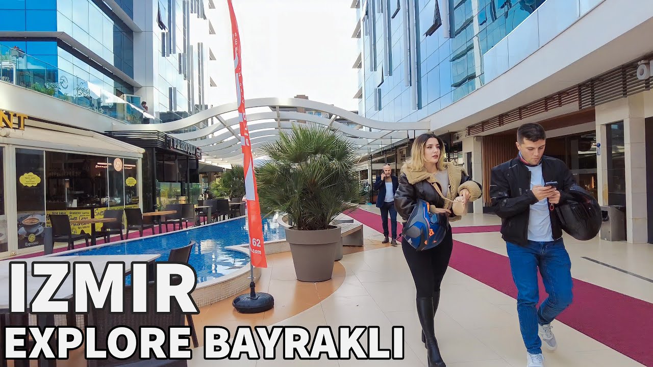 Bayraklı İzmir: Virtual Walking Tour in 4K 60fps | Turkey Travel