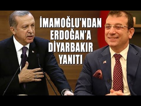 İBB Başkanı İmamoğlu’ndan, Cumhurbaşkanı Erdoğan’a “Diyarbakır” yanıtı geldi.