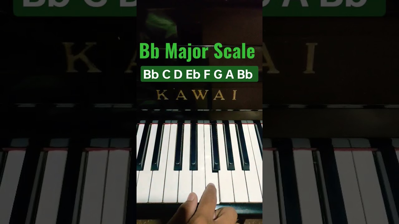 Bb Major Scale - Easy Piano Tutorial