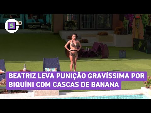 BBB 24: Beatriz leva punição gravíssima por biquíni de cascas de banana